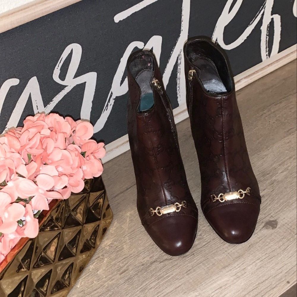 Gucci Margaux Calf Guccissima Chocolat